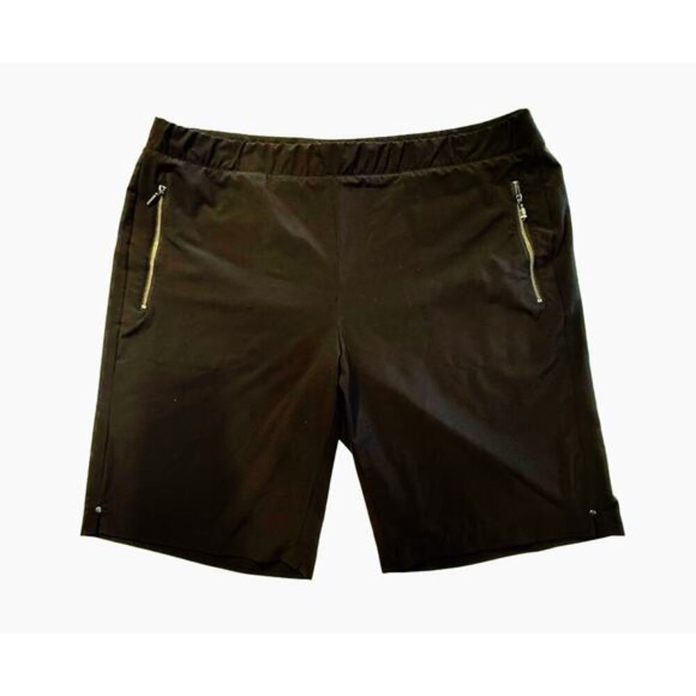 Chicos Black Lightweight Casual Lounge Shorts/Pull On Stretch/Plus Size 4/US 20‎